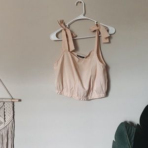 cute cropped top with bows